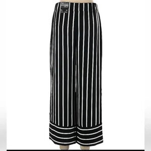 NWT- INC International Concepts Black and White Striped Pants
